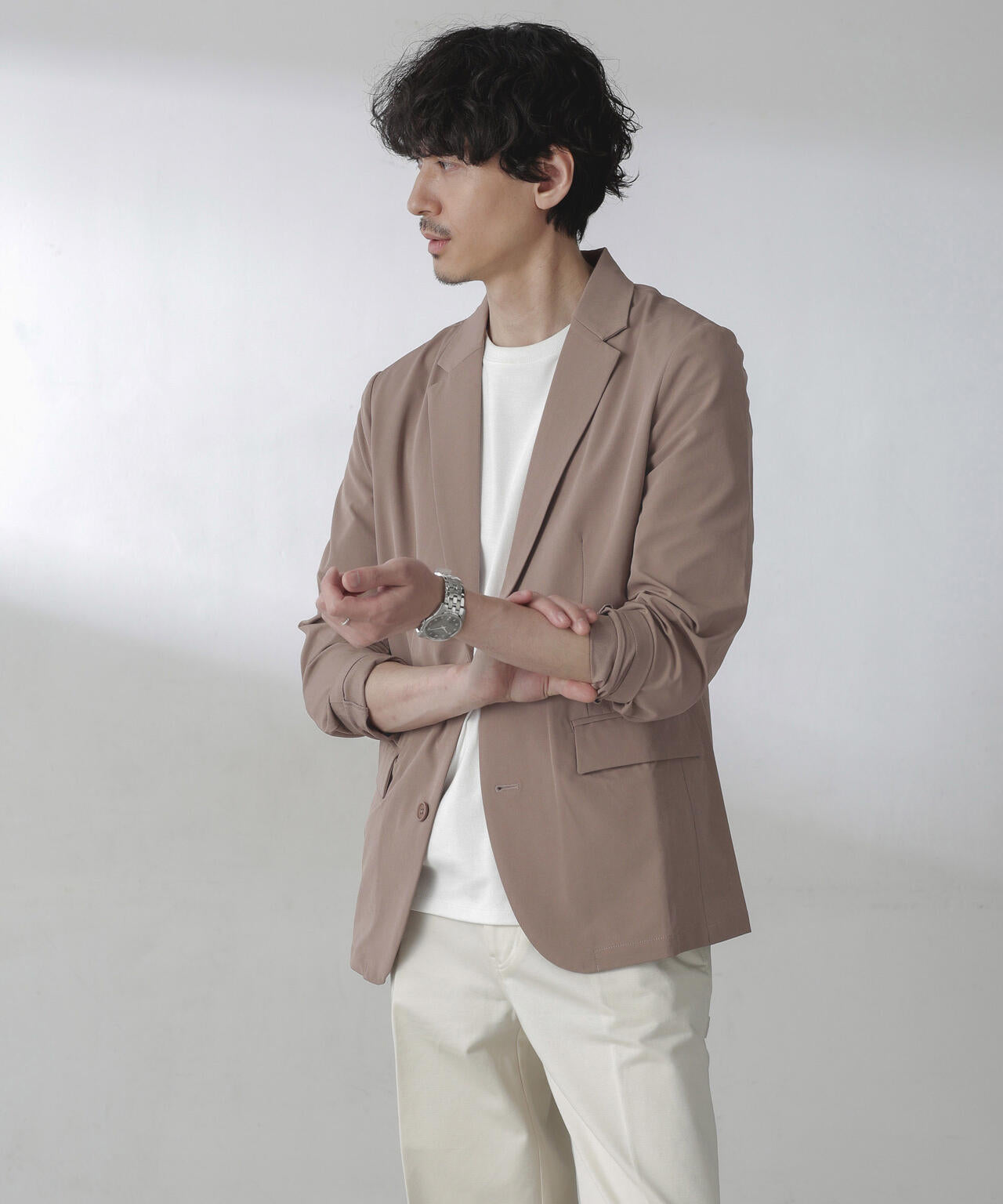 ライトウェイトストレッチジャケット(セットアップ可) 6724116202