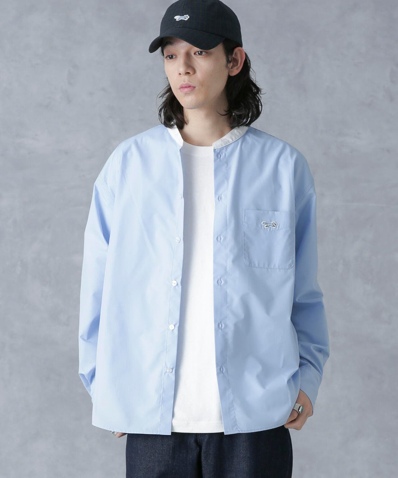 PENNEYS 別注 」クレリック バンドカラー シャツ 長袖