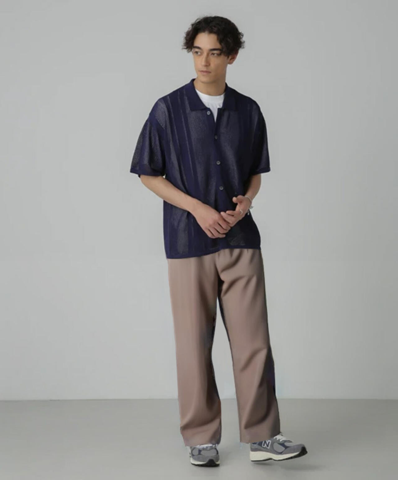 ドライタッチニットシャツ 半袖 6724121218