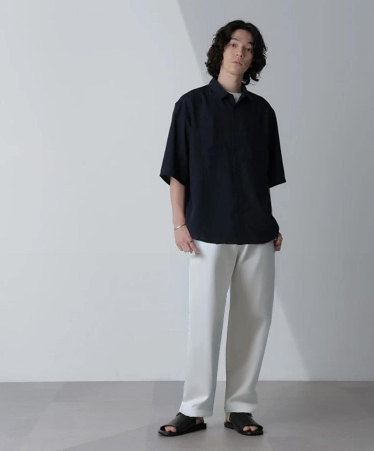 テックリネンシャツ 半袖(セットアップ可) 6724121227