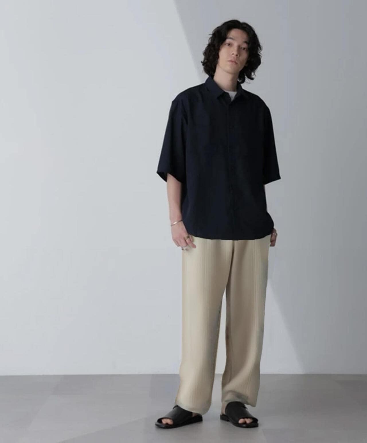 テックリネンシャツ 半袖(セットアップ可) 6724121227