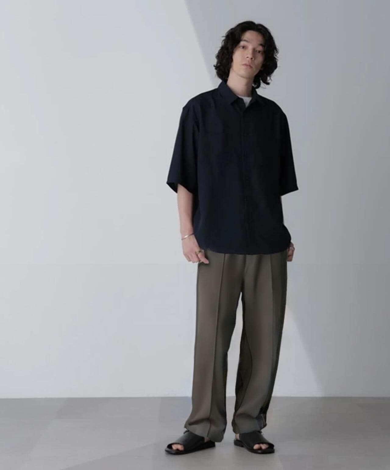 テックリネンシャツ 半袖(セットアップ可) 6724121227