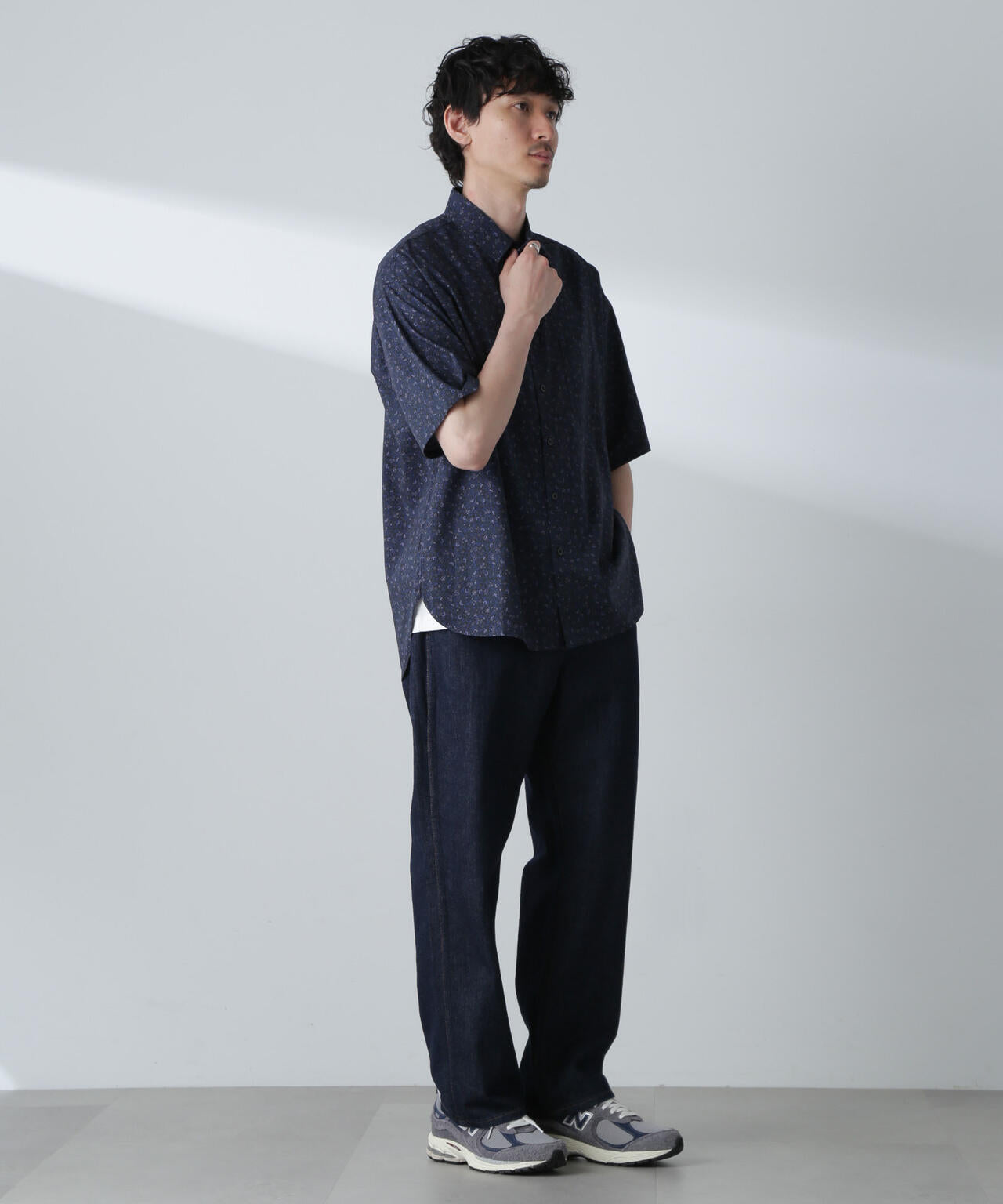 小花柄レギュラーシャツ 半袖 6724121230