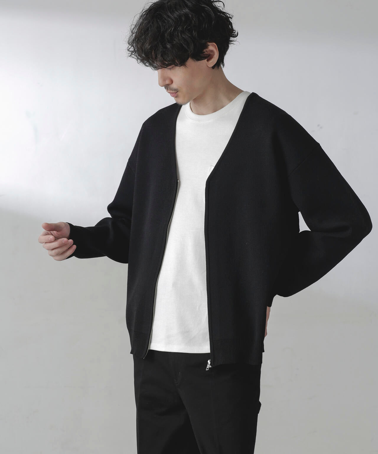 ZIPカーディガン 6724122207