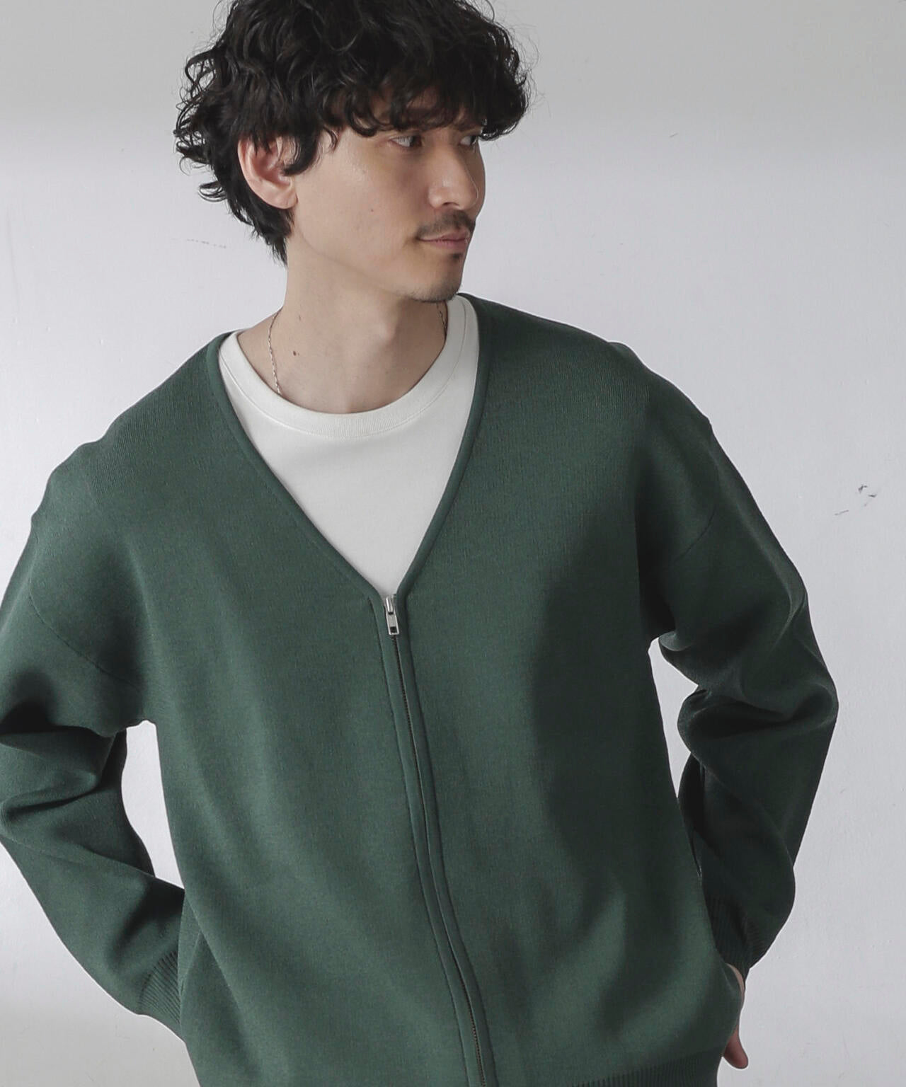 ZIPカーディガン 6724122207