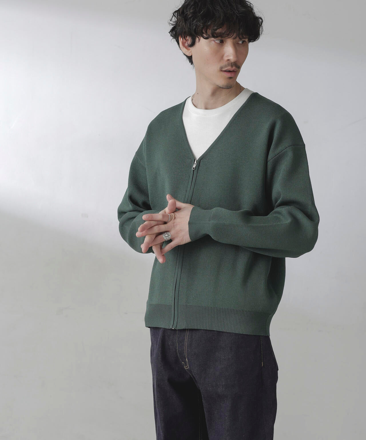 ZIPカーディガン 6724122207