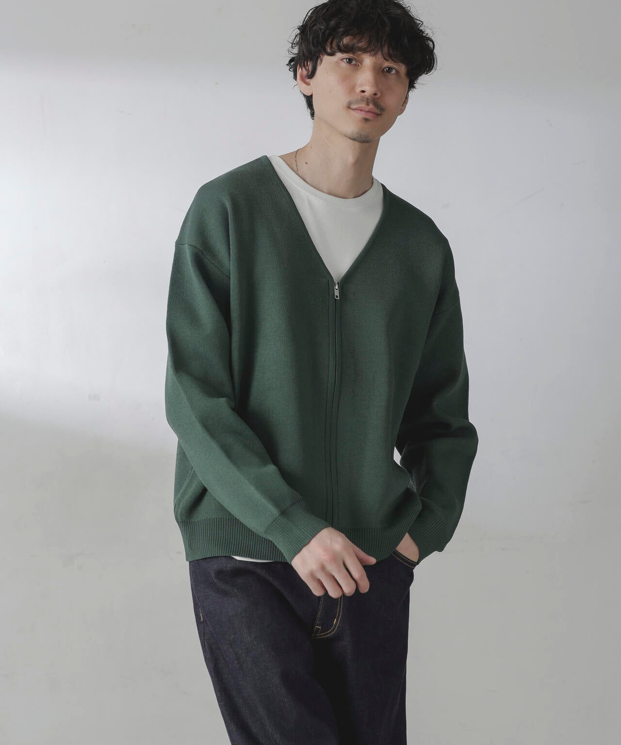 ZIPカーディガン 6724122207