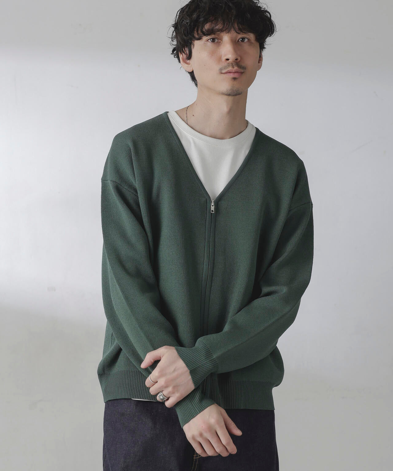 ZIPカーディガン 6724122207