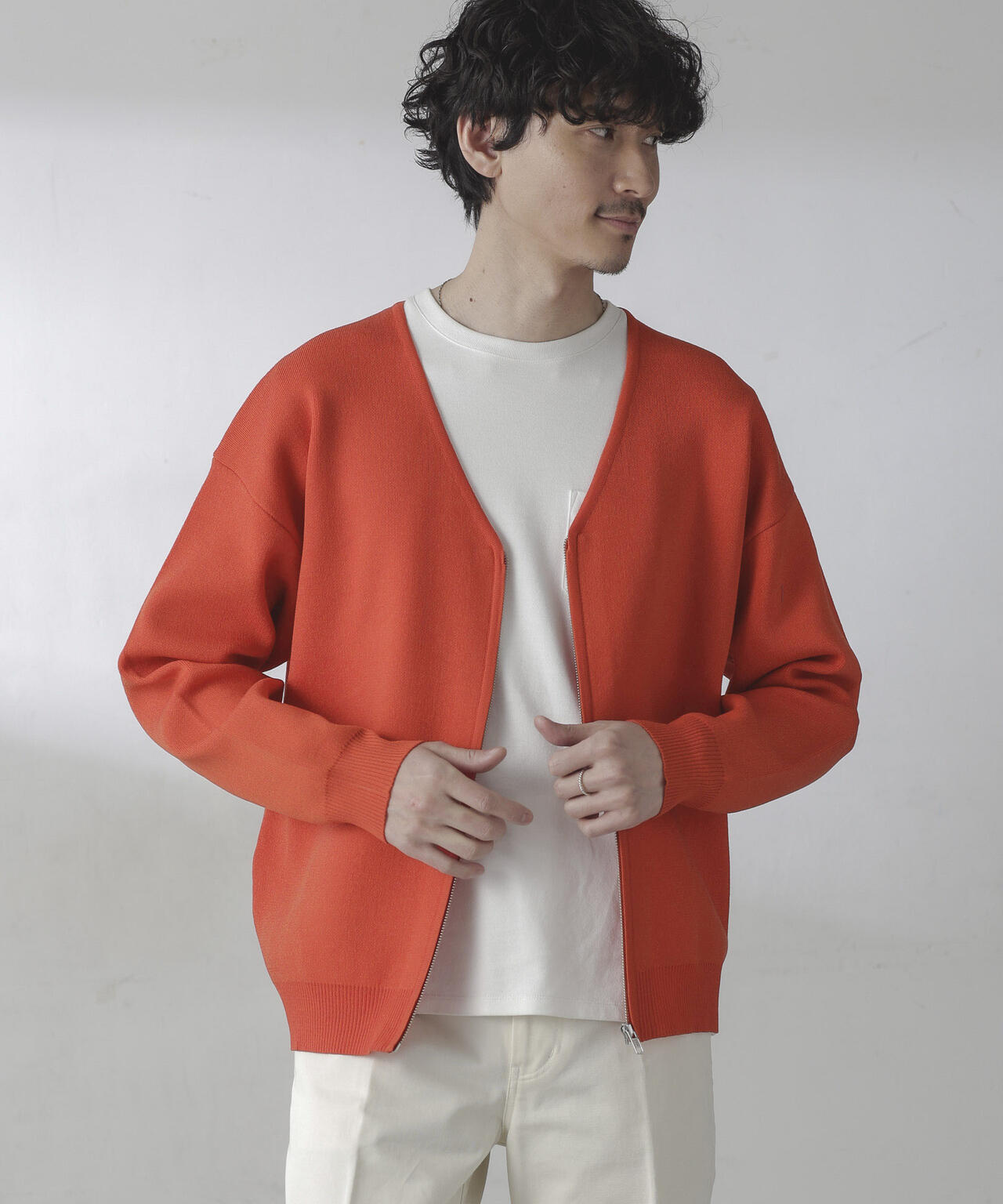 ZIPカーディガン 6724122207