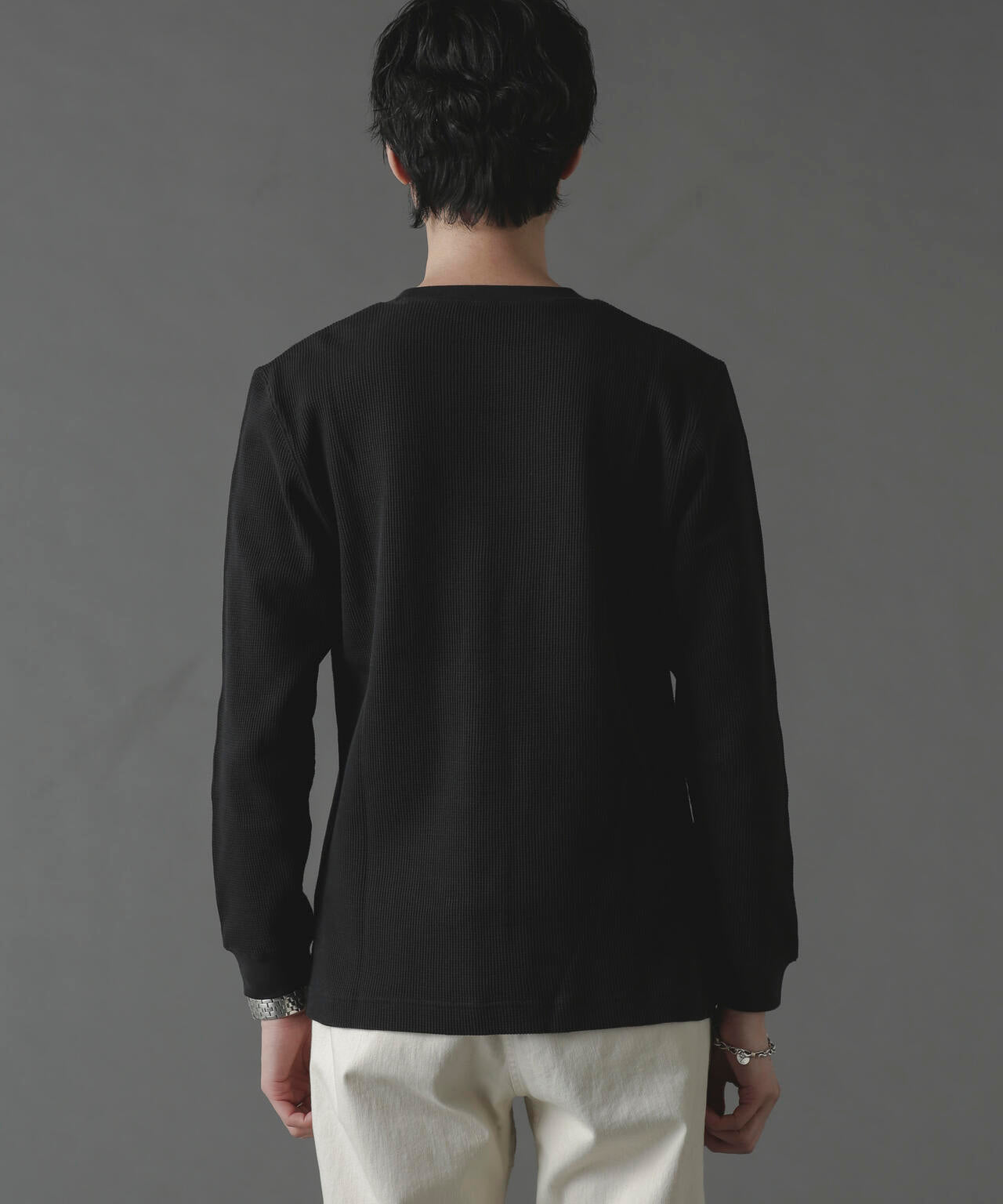 アンチスメルワッフルTシャツ 長袖 6724123212