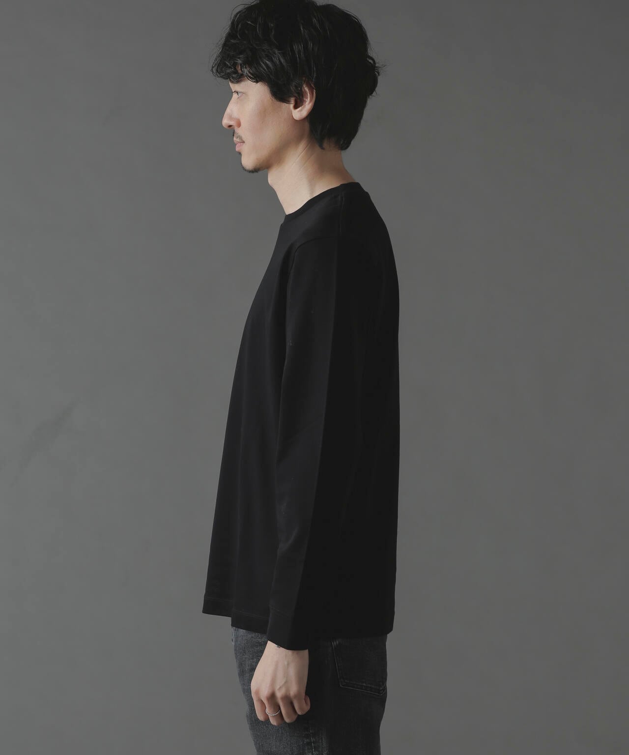 アンチスメルクルーネックTシャツ 長袖 6724123213