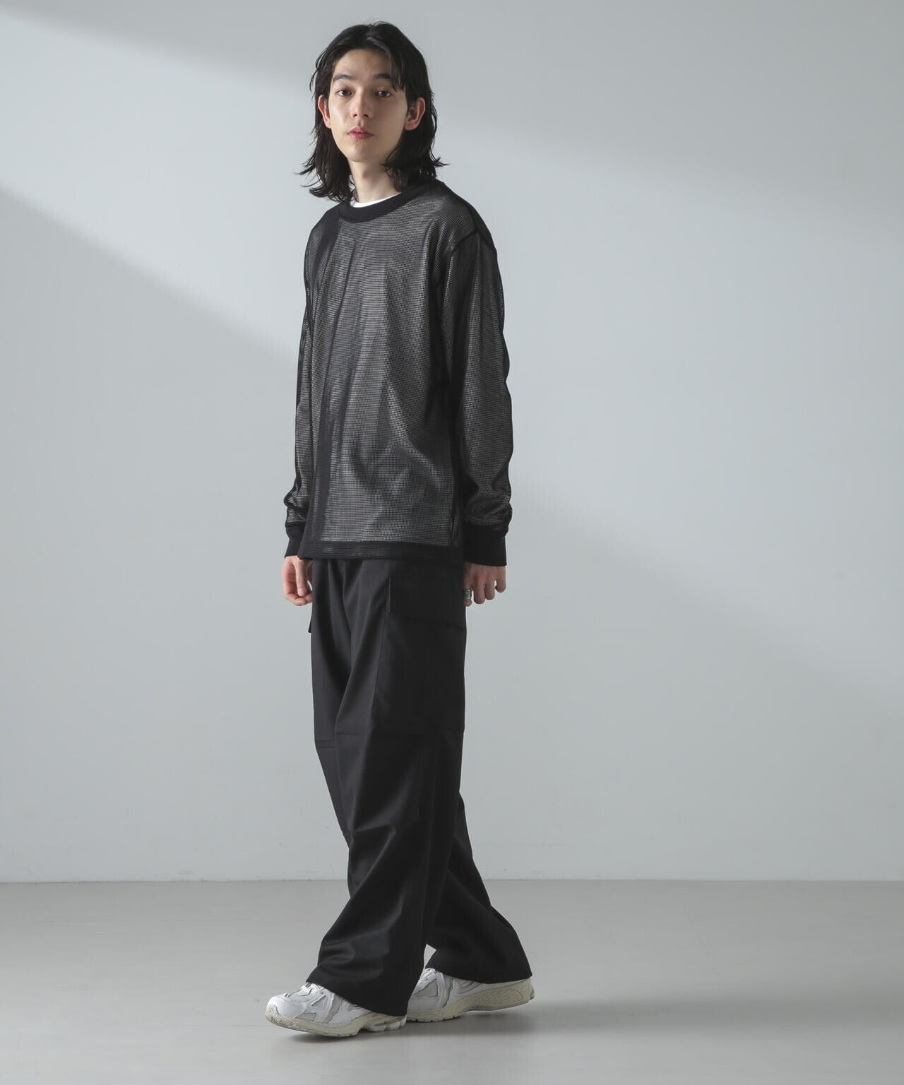 アンサンブルメッシュTシャツ 長袖 6724123215