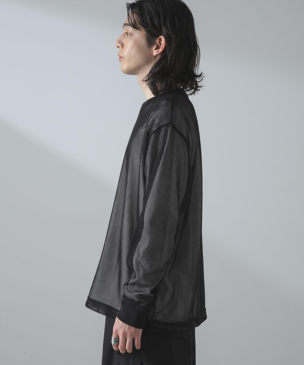 アンサンブルメッシュTシャツ 長袖 6724123215