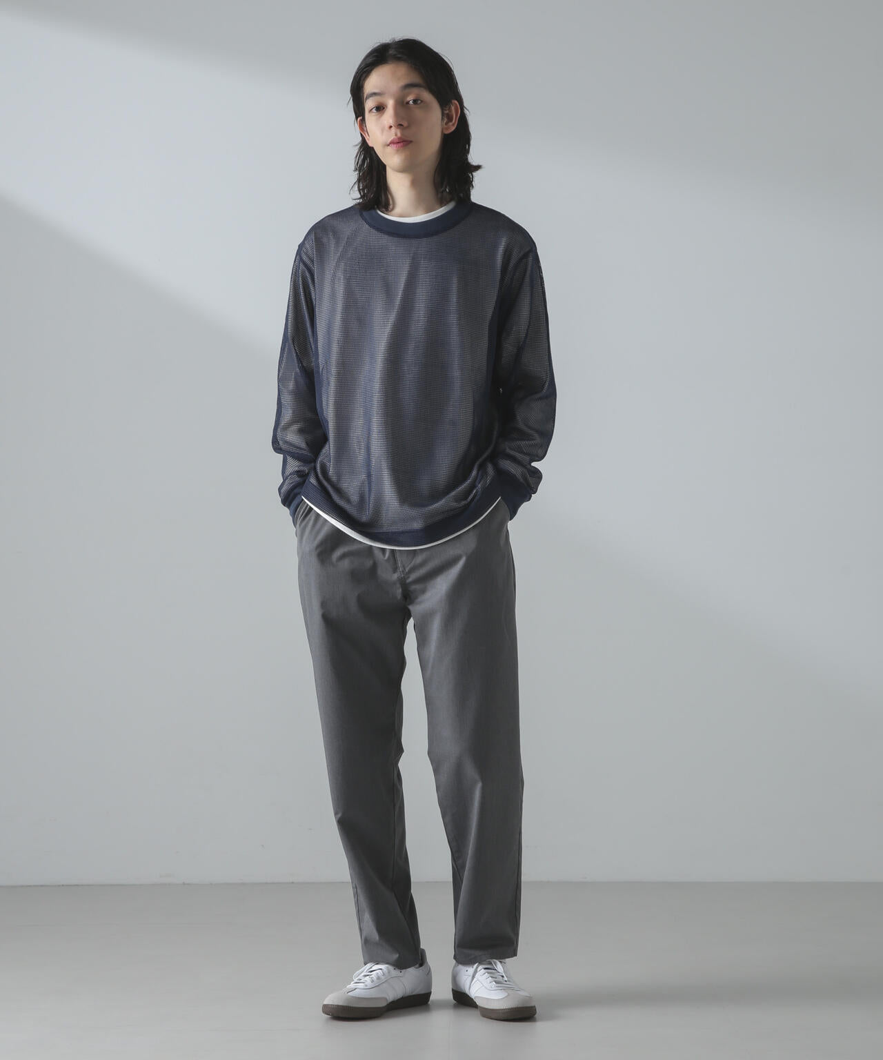 アンサンブルメッシュTシャツ 長袖 6724123215