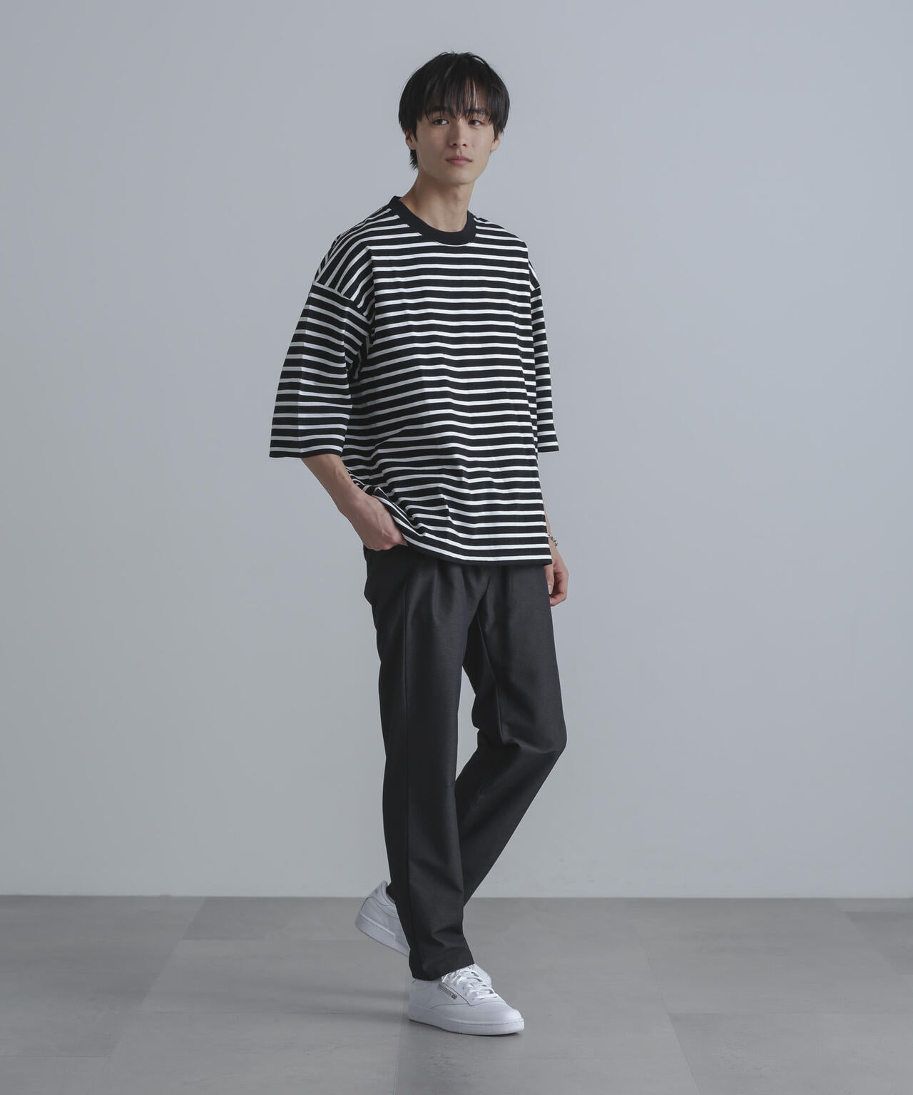 ルーズフィットワイドスリーブPO 7分袖 6724123216