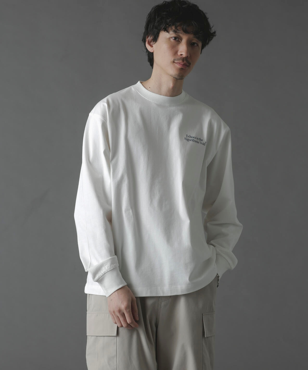 「MOFFISIE」オリジナルプリントTシャツ 長袖 6724123217