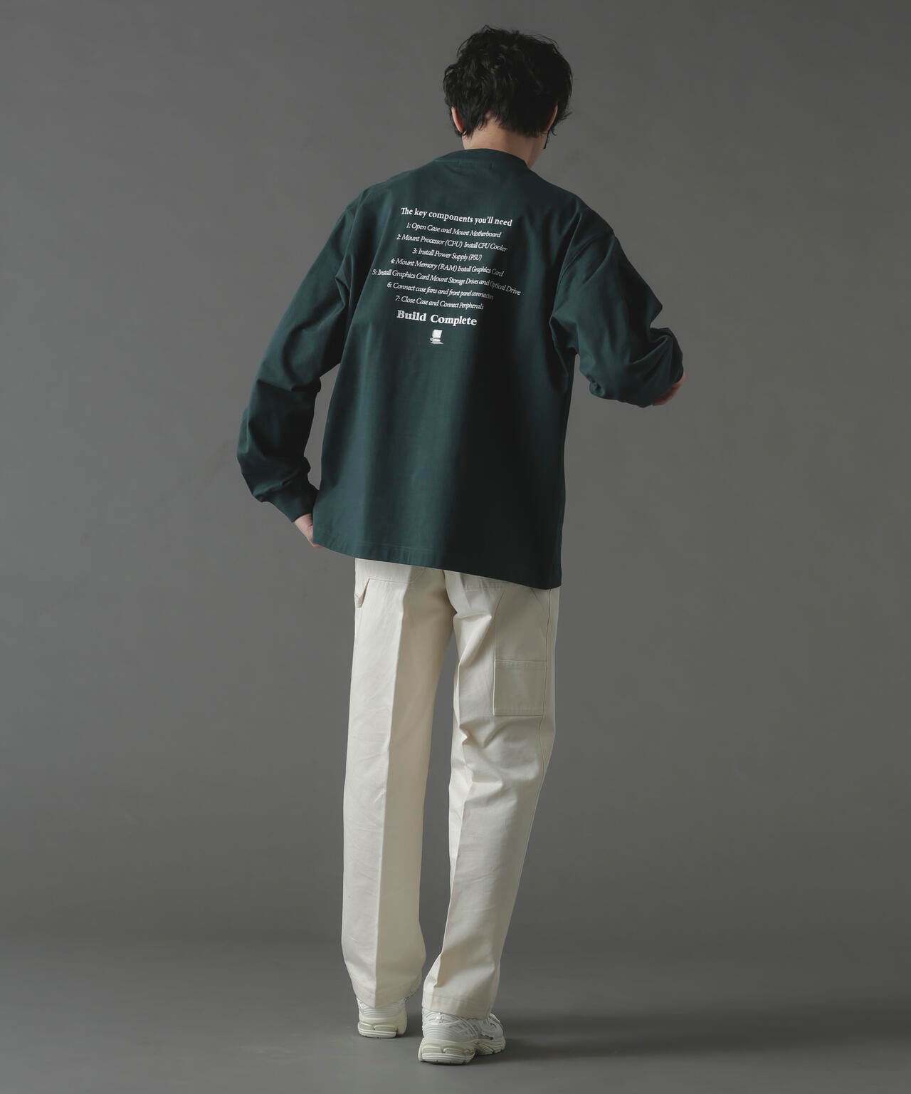 「MOFFISIE」オリジナルプリントTシャツ 長袖 6724123217