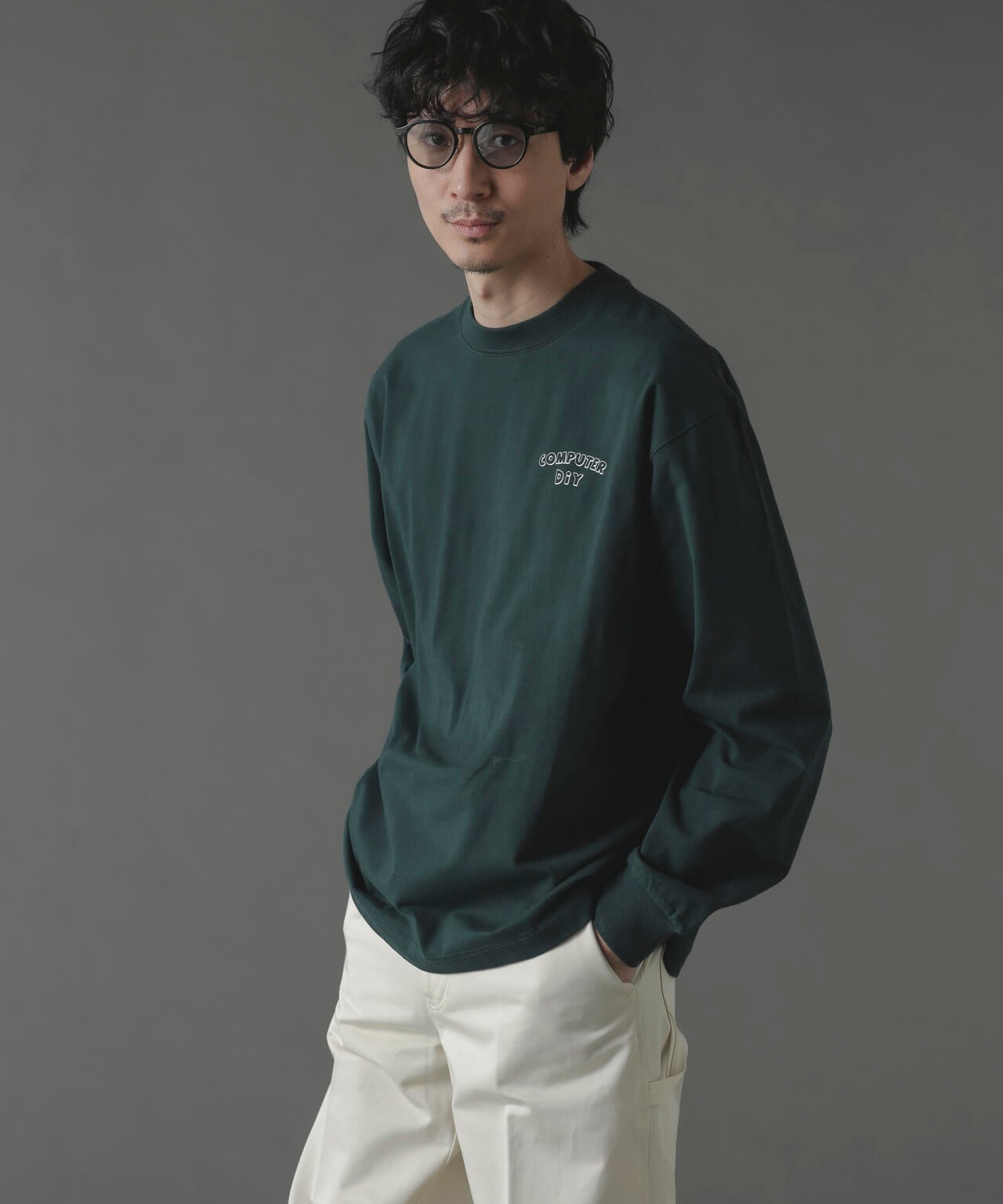 「MOFFISIE」オリジナルプリントTシャツ 長袖 6724123217