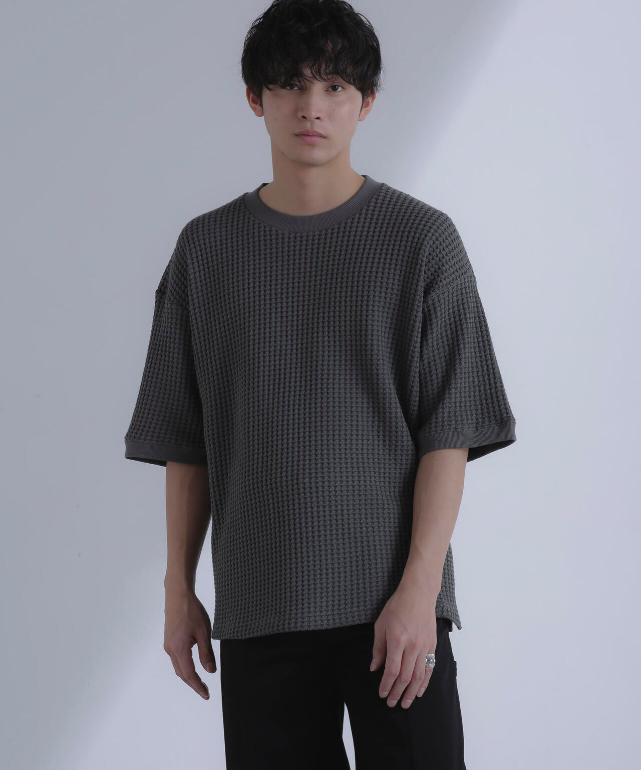 オニワッフルビッグTシャツ 五分袖 6724124212