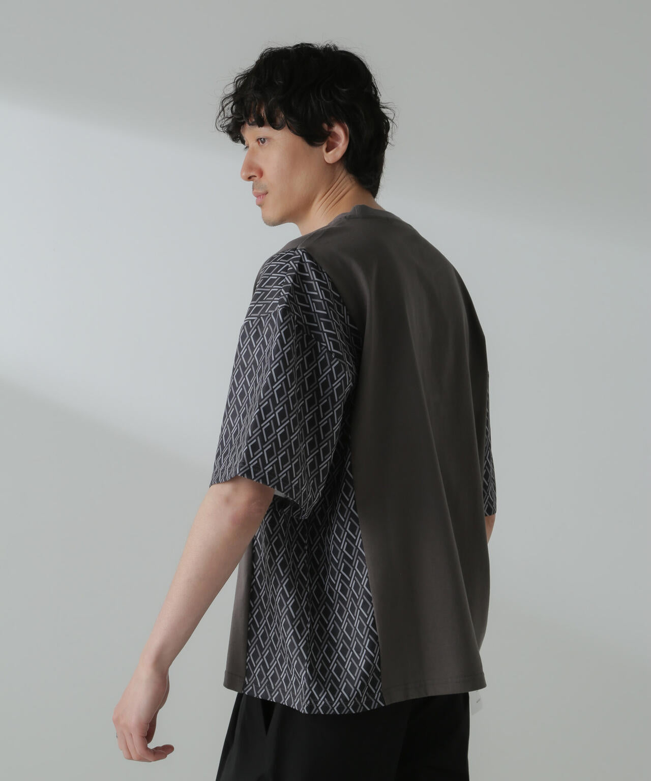 切り替えパターンTシャツ 半袖(セットアップ可) 6724124221