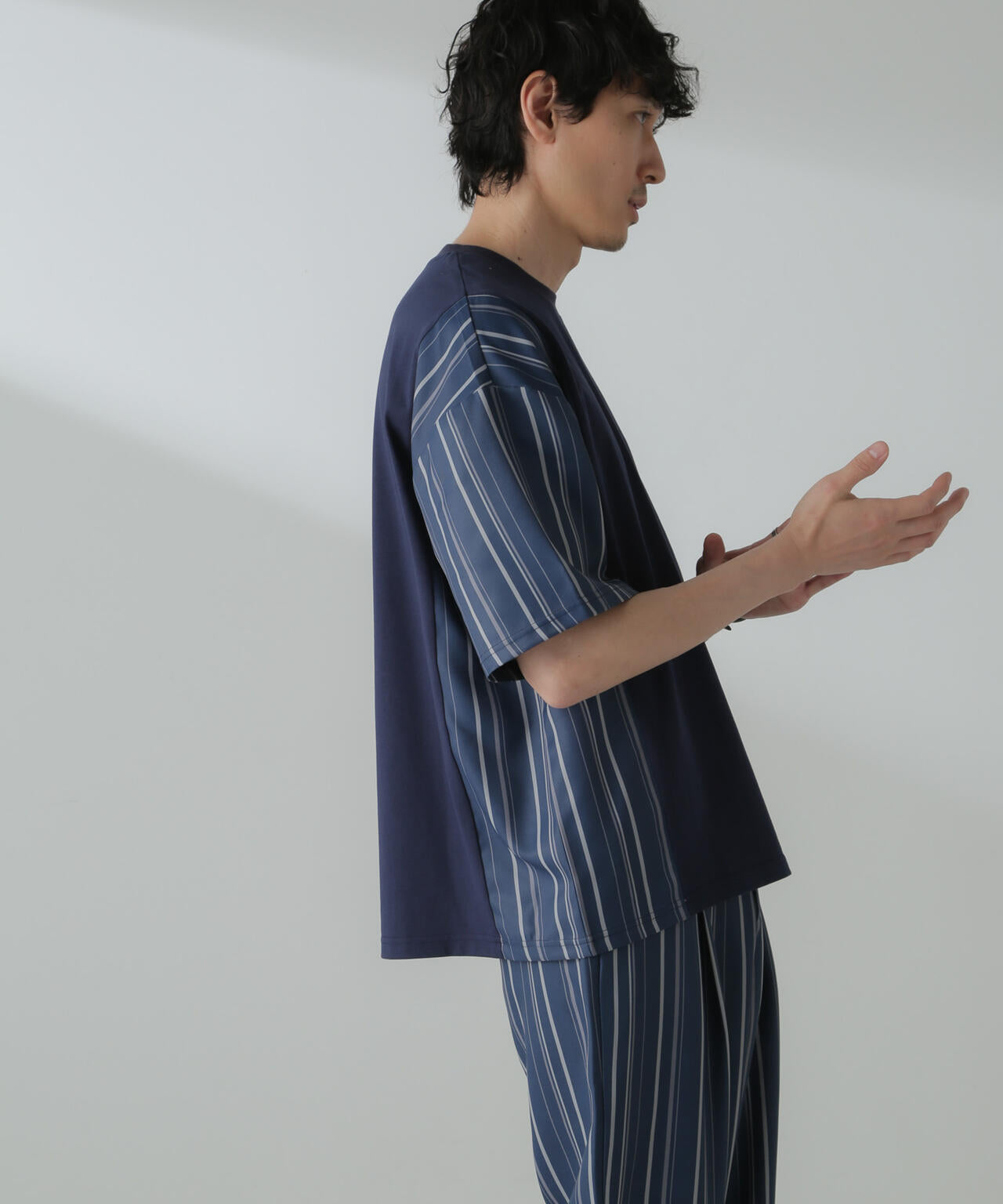 切り替えパターンTシャツ 半袖(セットアップ可) 6724124221