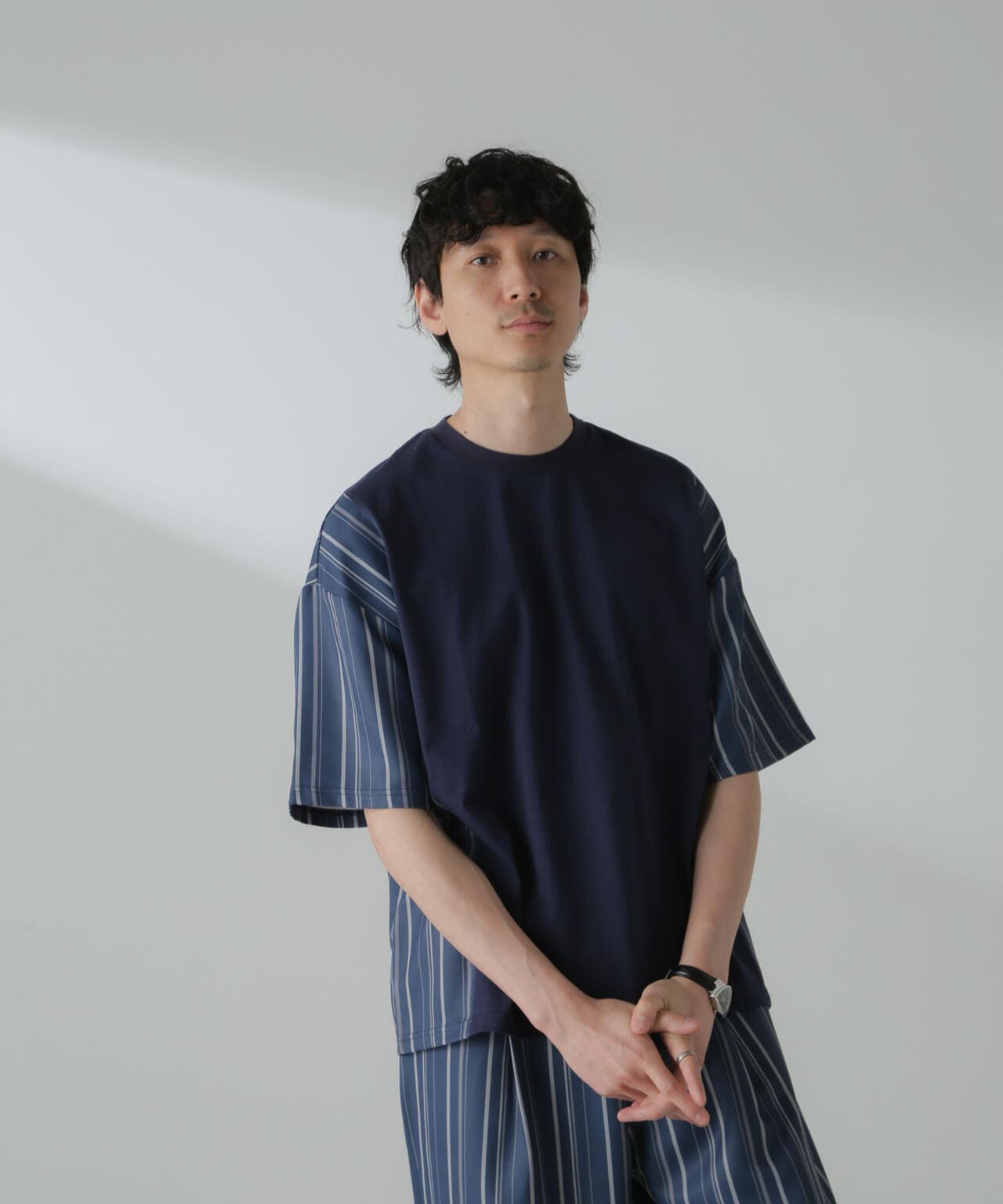 ナノユニバース 冷涼太 プルオーバーシャツ ショーツ セットアップ 半袖 3点セット セットアップ メンズ 夏 夏服 春夏 シャツ 半袖 5分袖