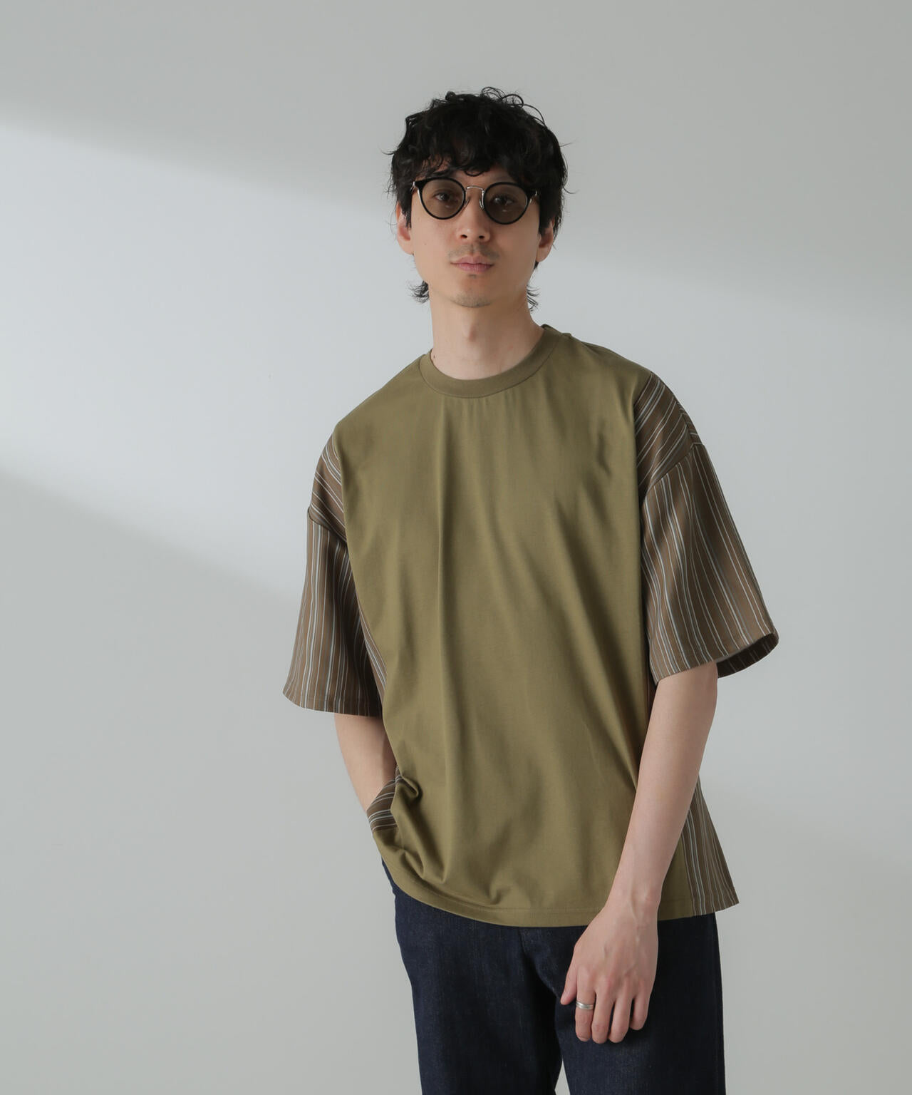 切り替えパターンTシャツ 半袖(セットアップ可) 6724124221
