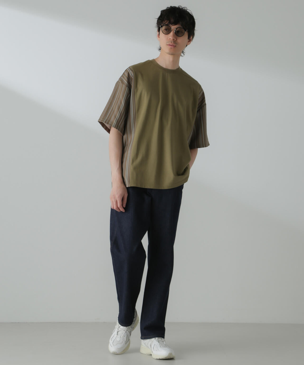 切り替えパターンTシャツ 半袖(セットアップ可) 6724124221