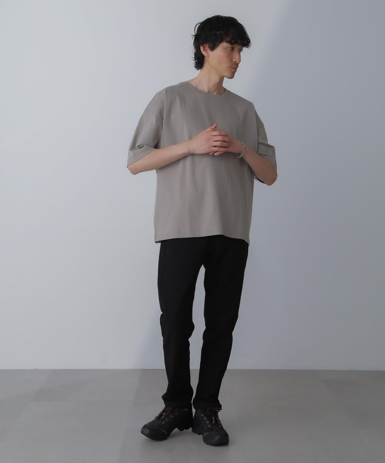 WEB限定/アンチスメル ルーズクルーネックTシャツ 半袖 6724124226