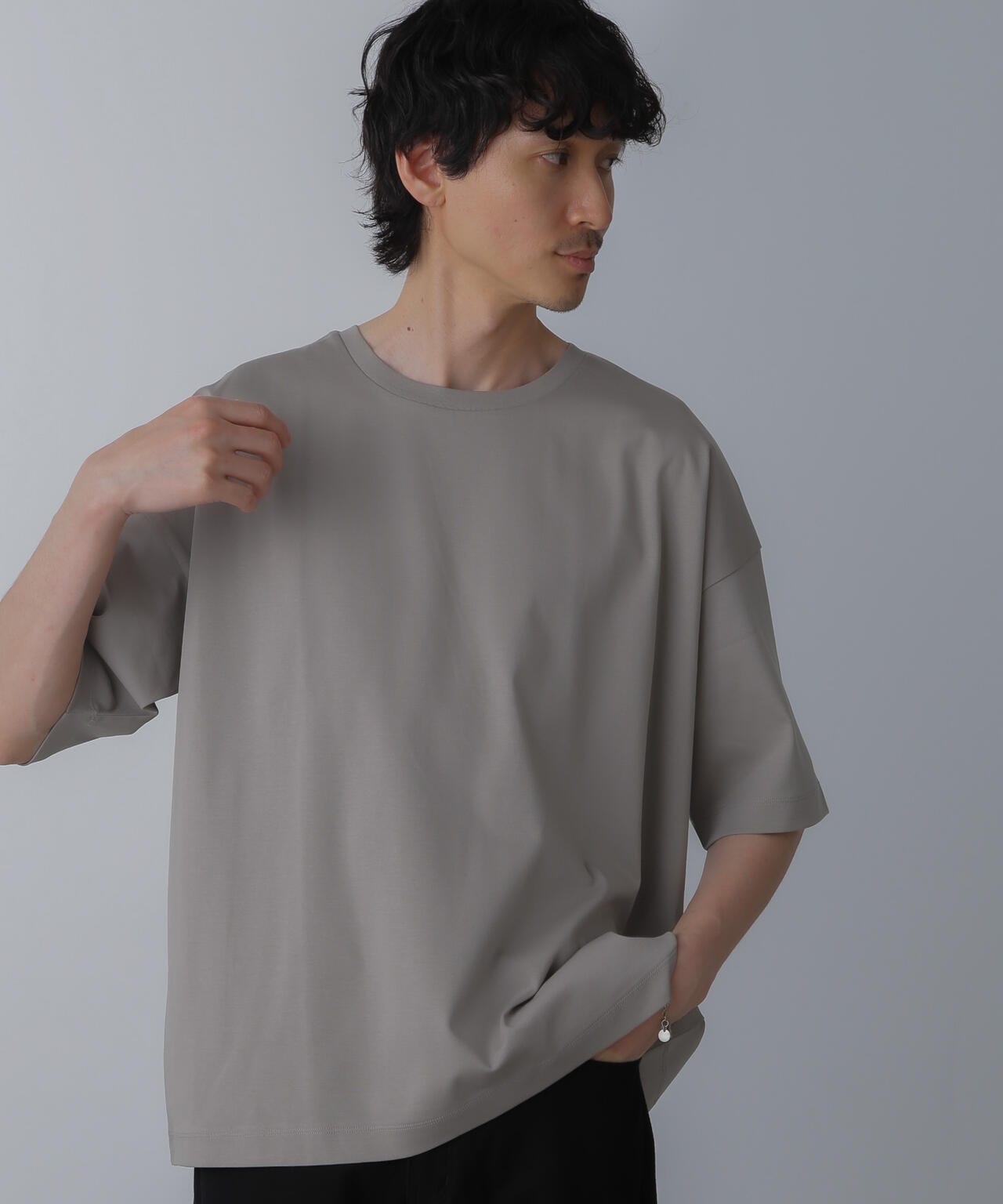 WEB限定/アンチスメル ルーズクルーネックTシャツ 半袖 6724124226
