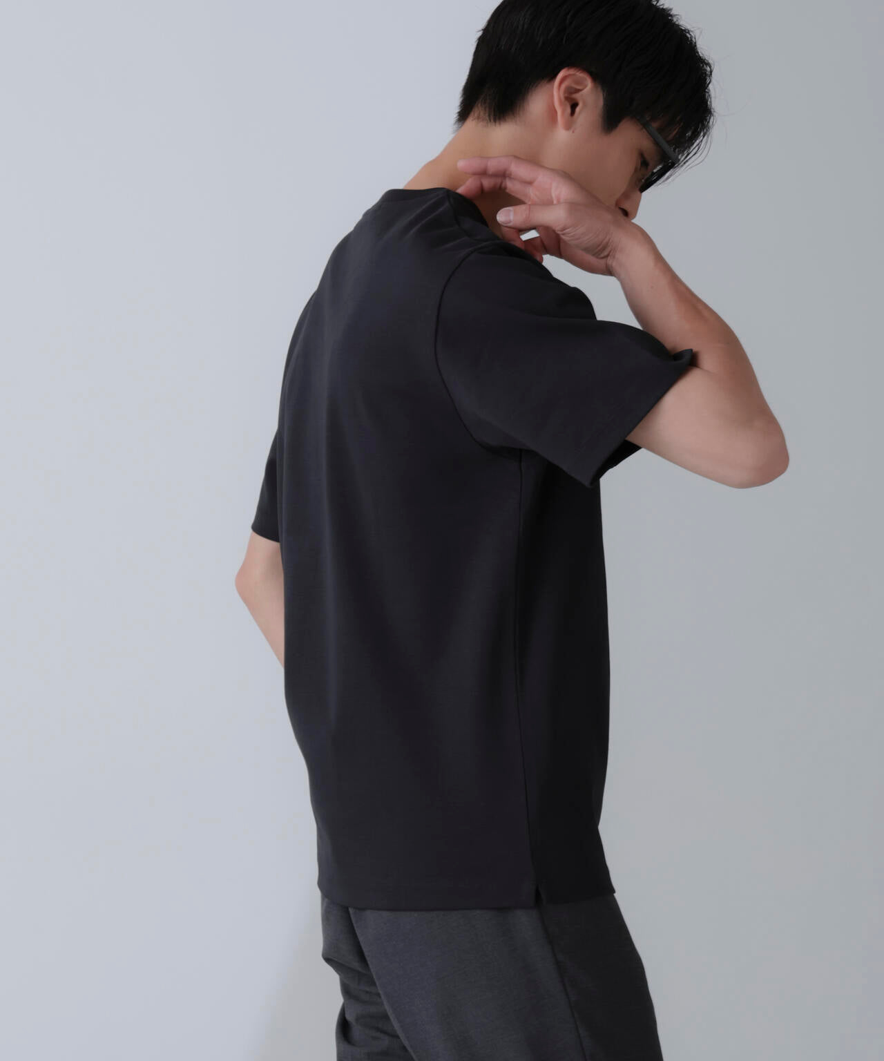 ダブルスムースクルーネックTシャツ 半袖 6724124231