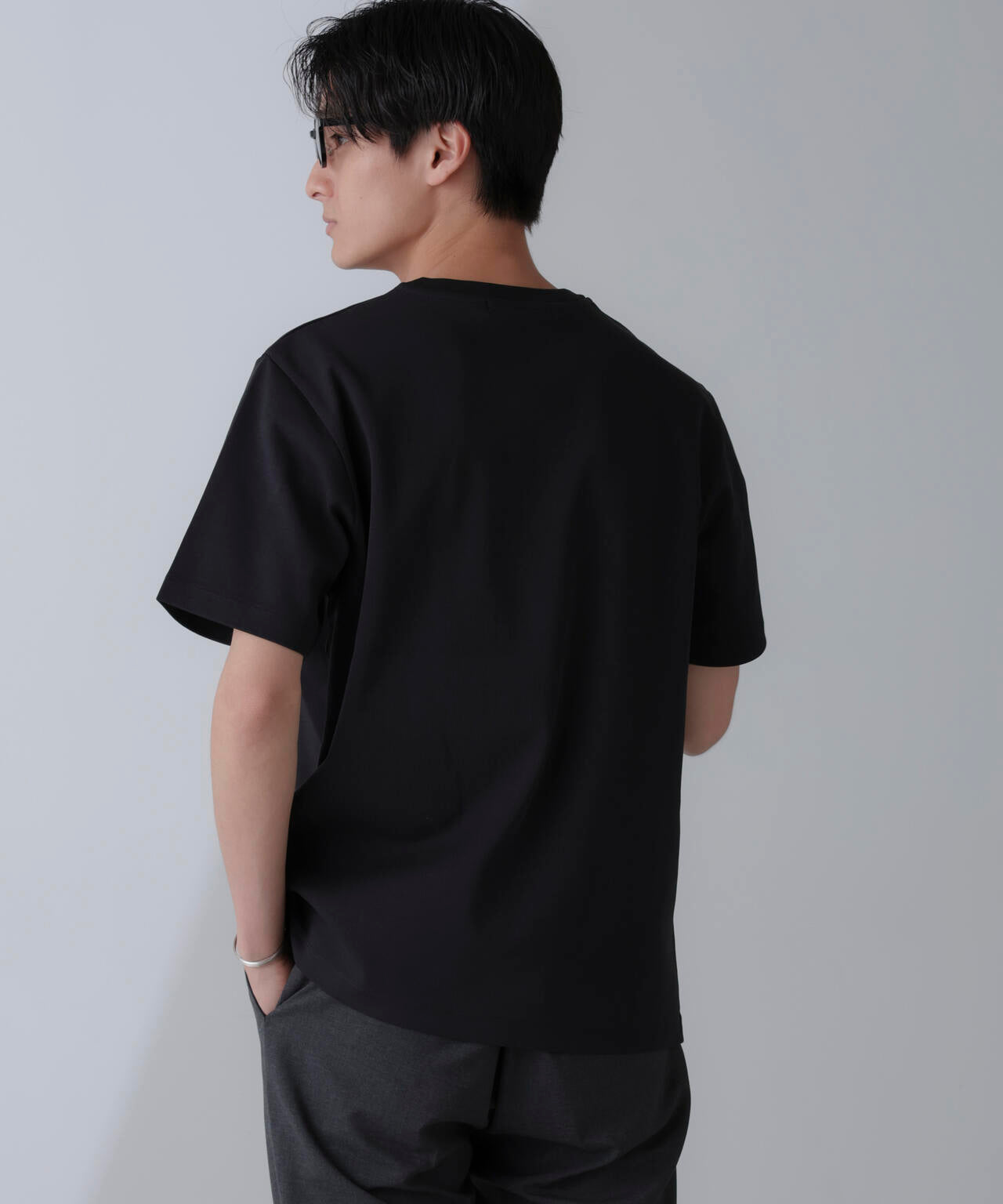 ダブルスムースクルーネックTシャツ 半袖 6724124231