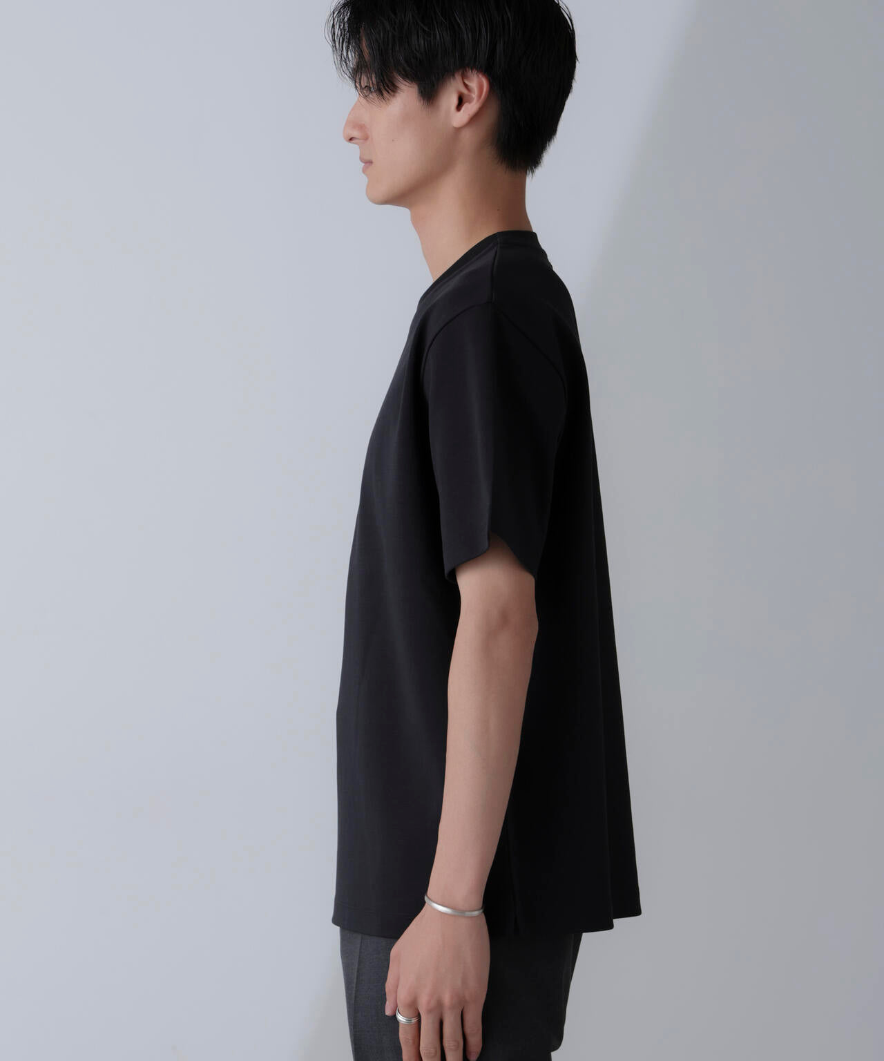 ダブルスムースクルーネックTシャツ 半袖 6724124231