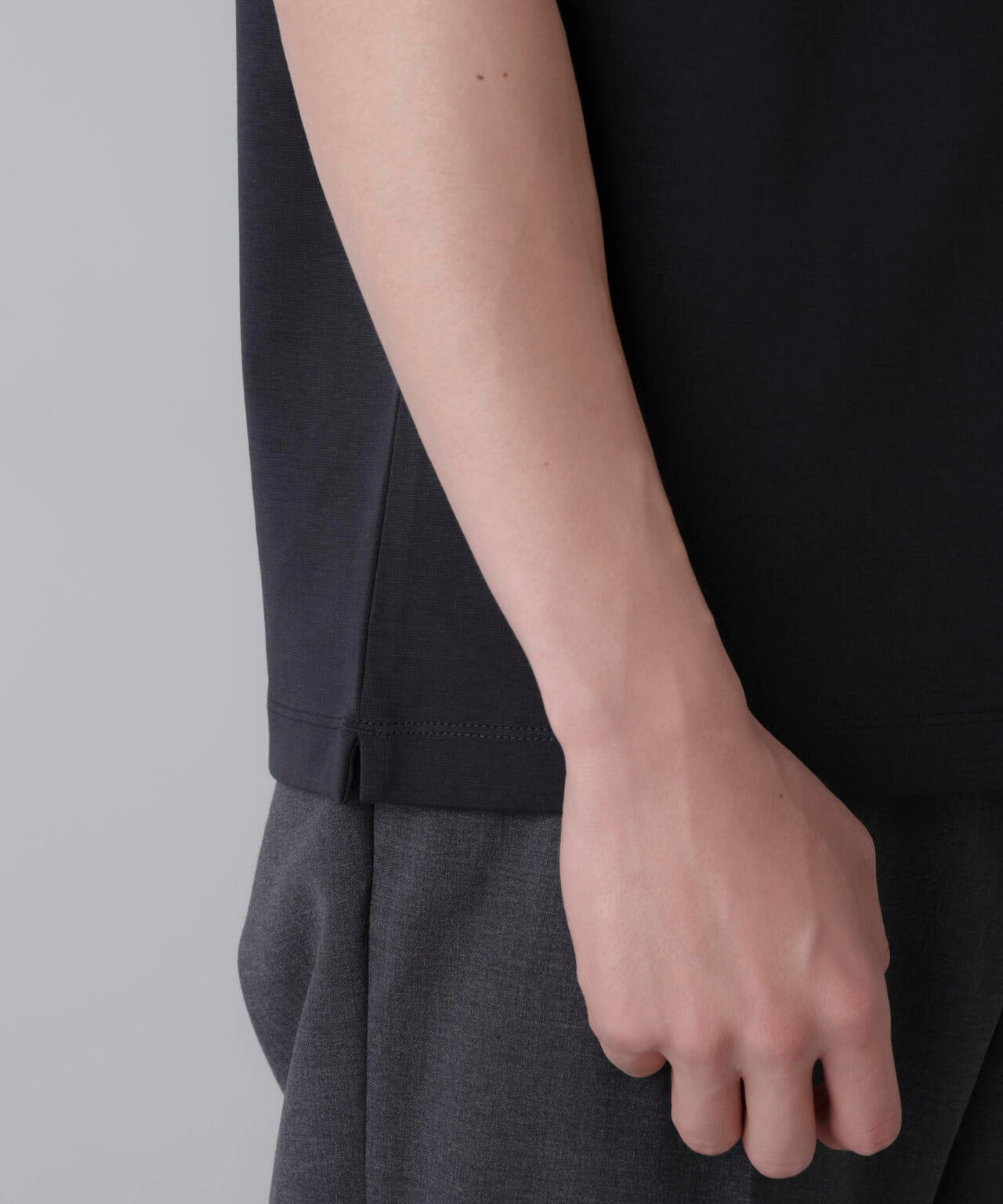 ダブルスムースクルーネックTシャツ 半袖 6724124231