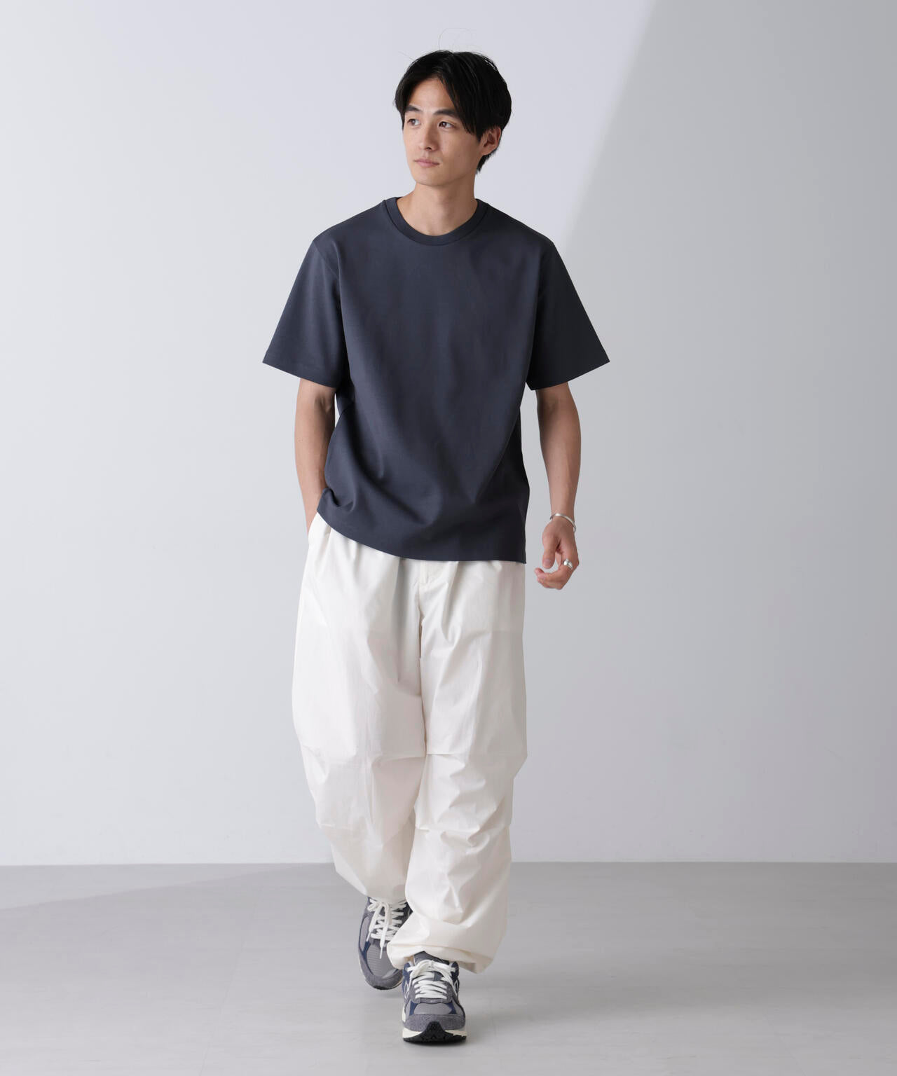 ダブルスムースクルーネックTシャツ 半袖 6724124231