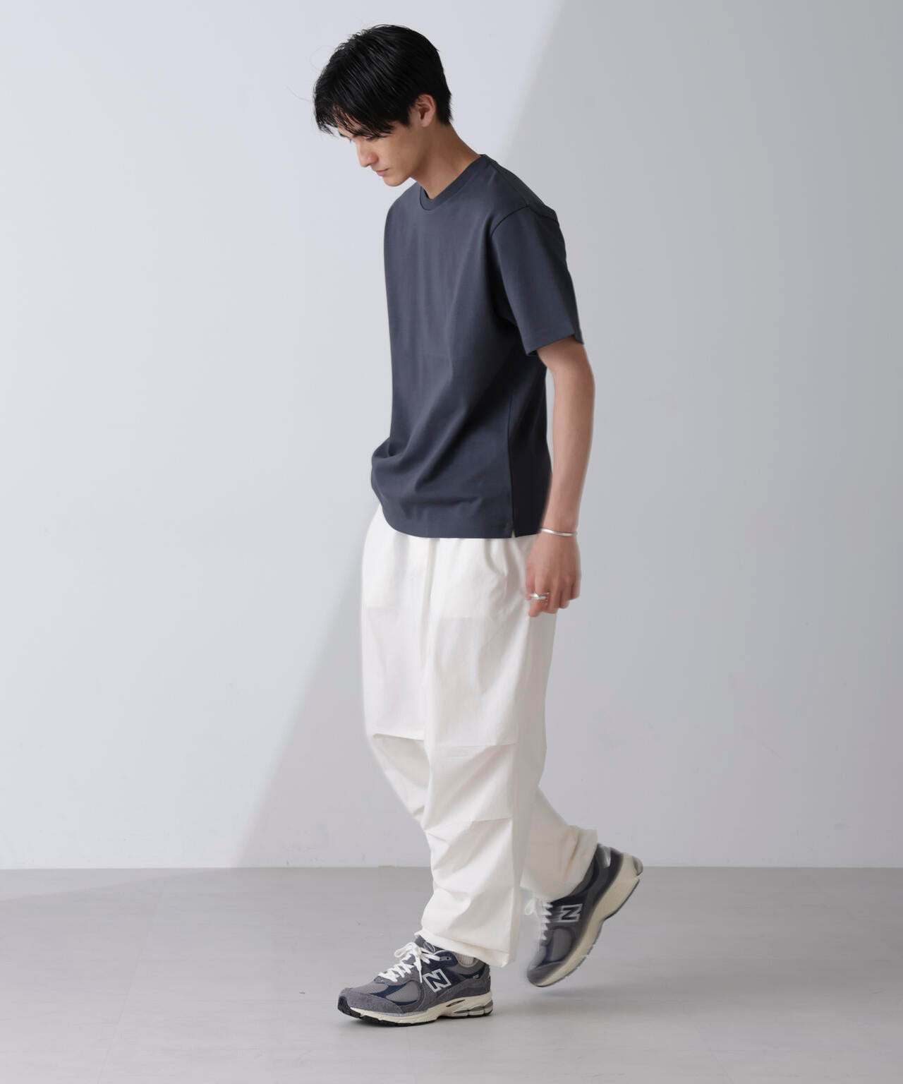 ダブルスムースクルーネックTシャツ 半袖 6724124231