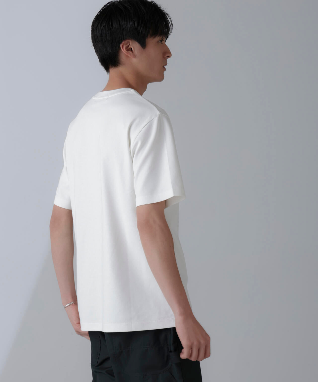 ダブルスムースクルーネックTシャツ 半袖 6724124231