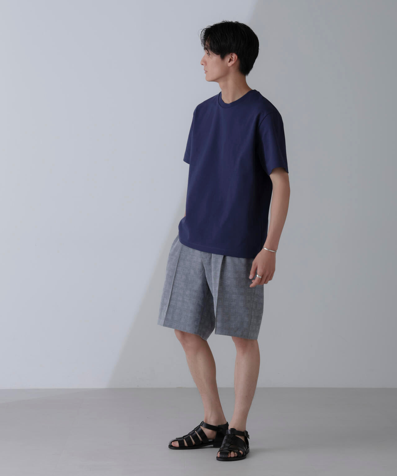 ダブルスムースクルーネックTシャツ 半袖 6724124231