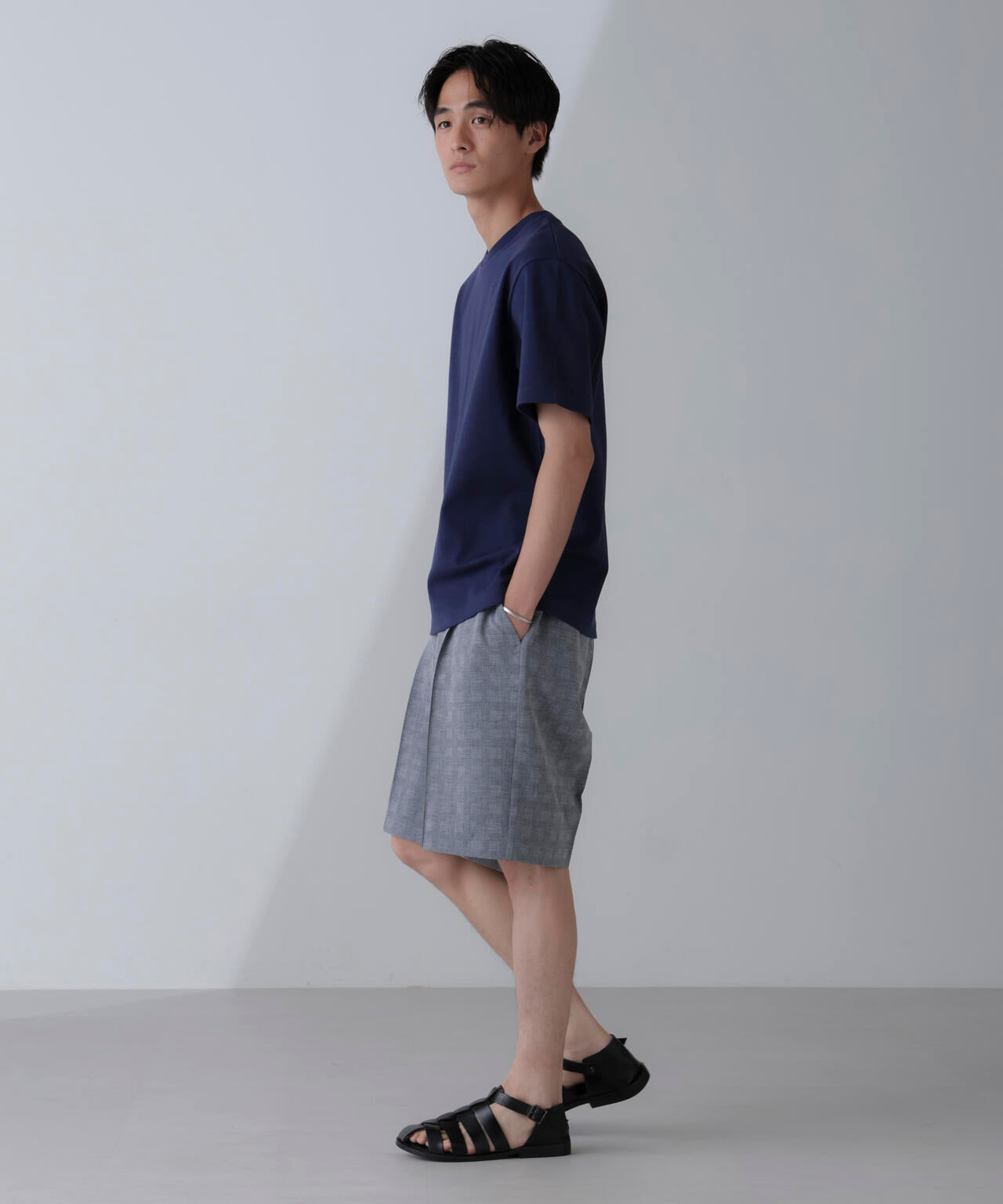 ダブルスムースクルーネックTシャツ 半袖 6724124231