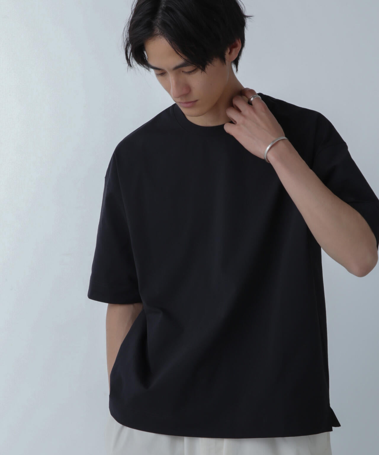 ドライジャージー ワイドTシャツ 半袖(セットアップ可) 6724124234