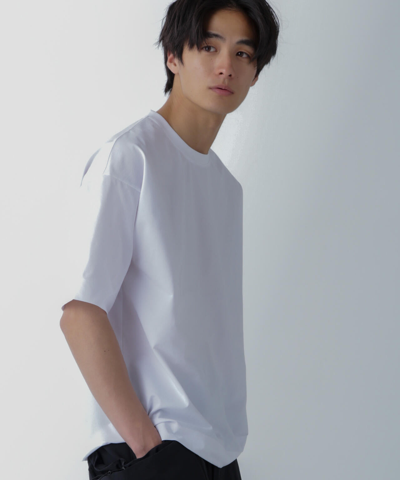 ドライジャージー ワイドTシャツ 半袖(セットアップ可) 6724124234