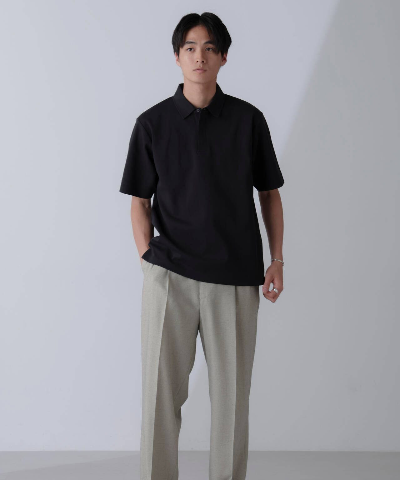 ダブルスムース比翼ポロ 6724124238