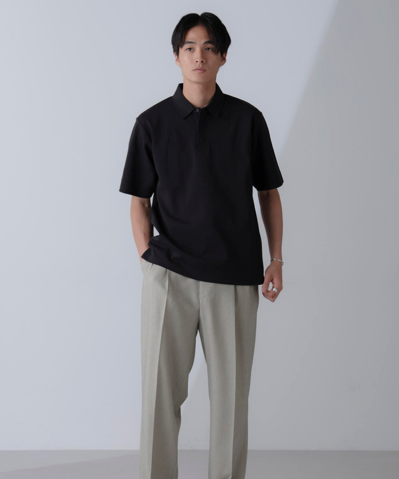 ダブルスムース比翼ポロ 6724124238