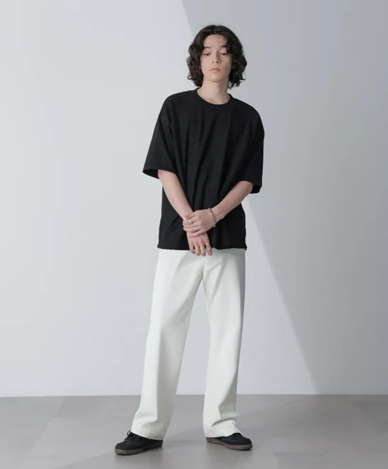 リンクスジャガードコンビTシャツ 半袖 6724124241