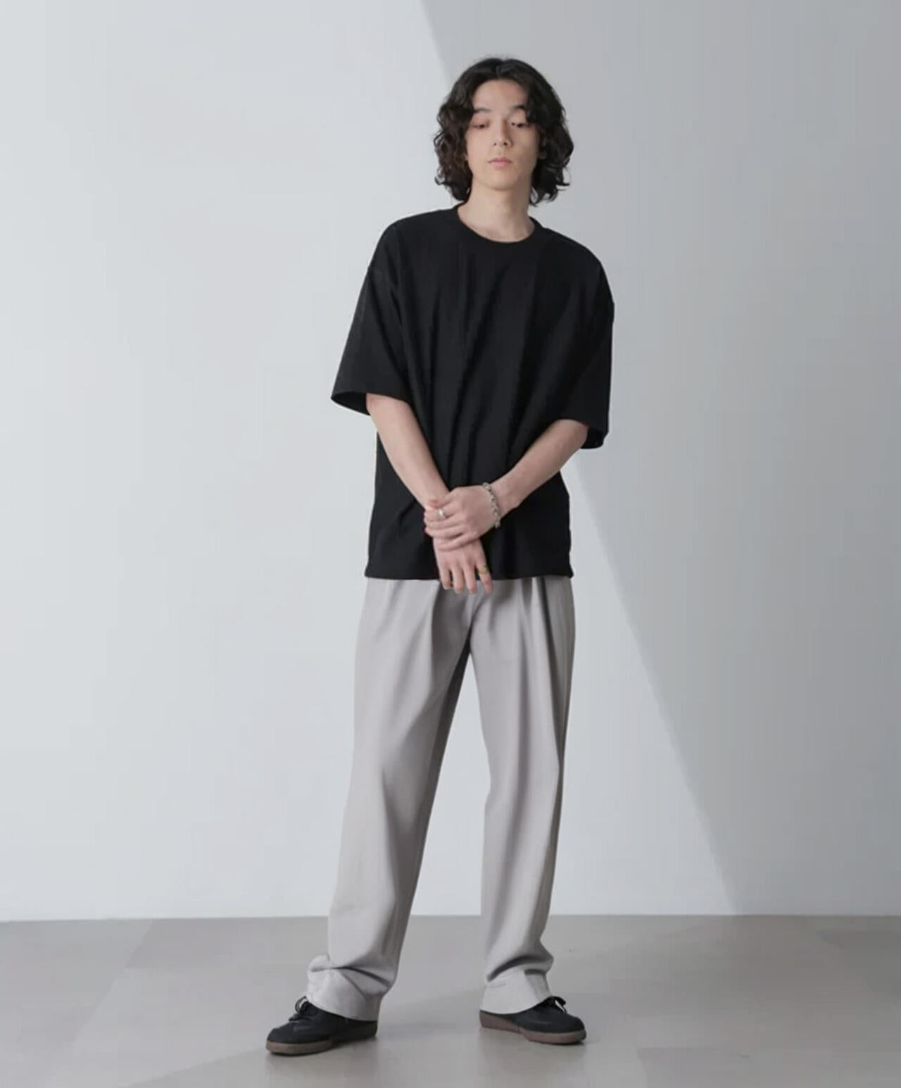 リンクスジャガードコンビTシャツ 半袖 6724124241