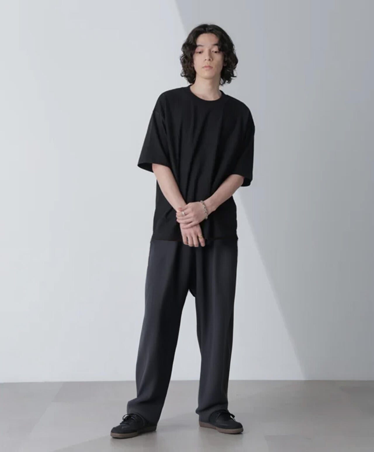 リンクスジャガードコンビTシャツ 半袖 6724124241