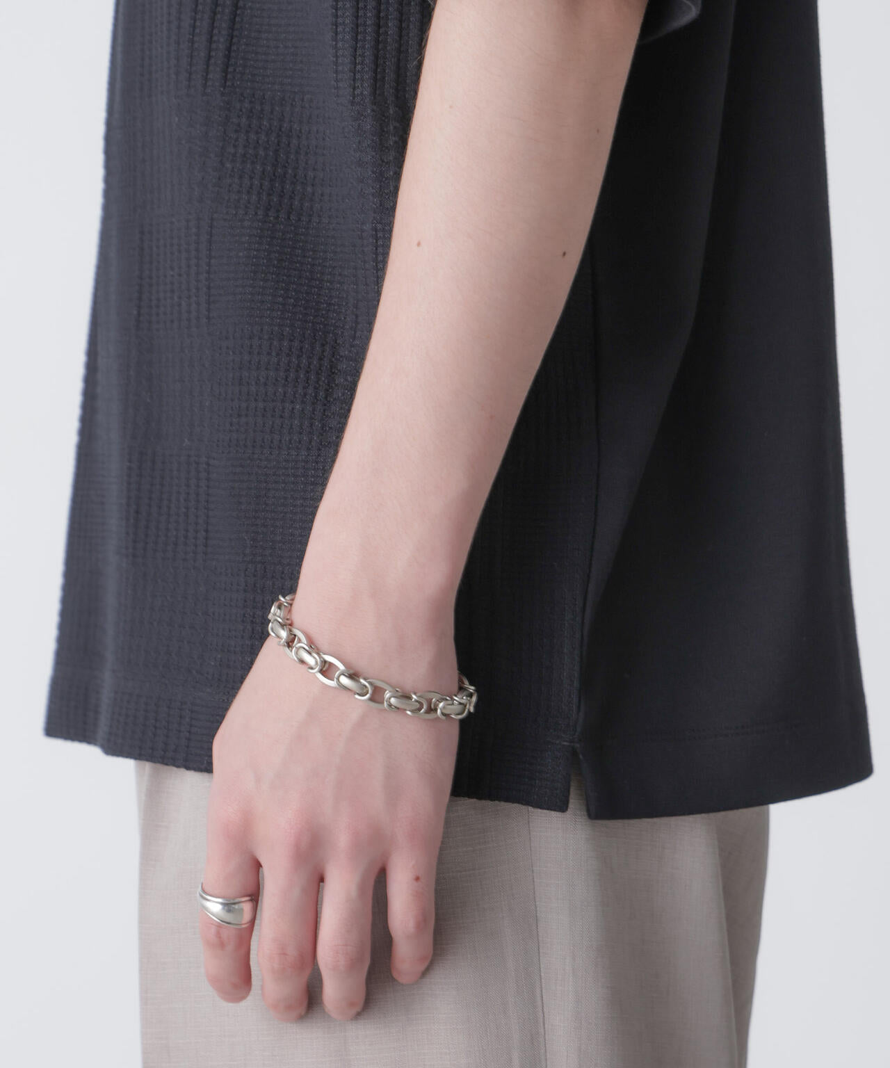 リンクスジャガードコンビTシャツ 半袖 6724124241