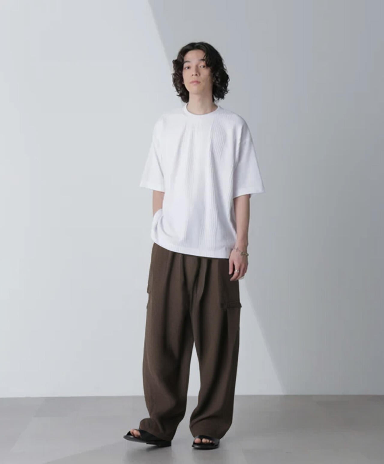 リンクスジャガードコンビTシャツ 半袖 6724124241