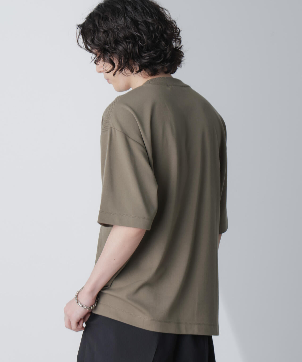 リンクスジャガードコンビTシャツ 半袖 6724124241