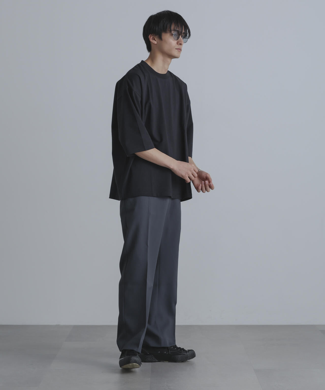 ストレッチツイルストレートスラックス(セットアップ可) 6724127211
